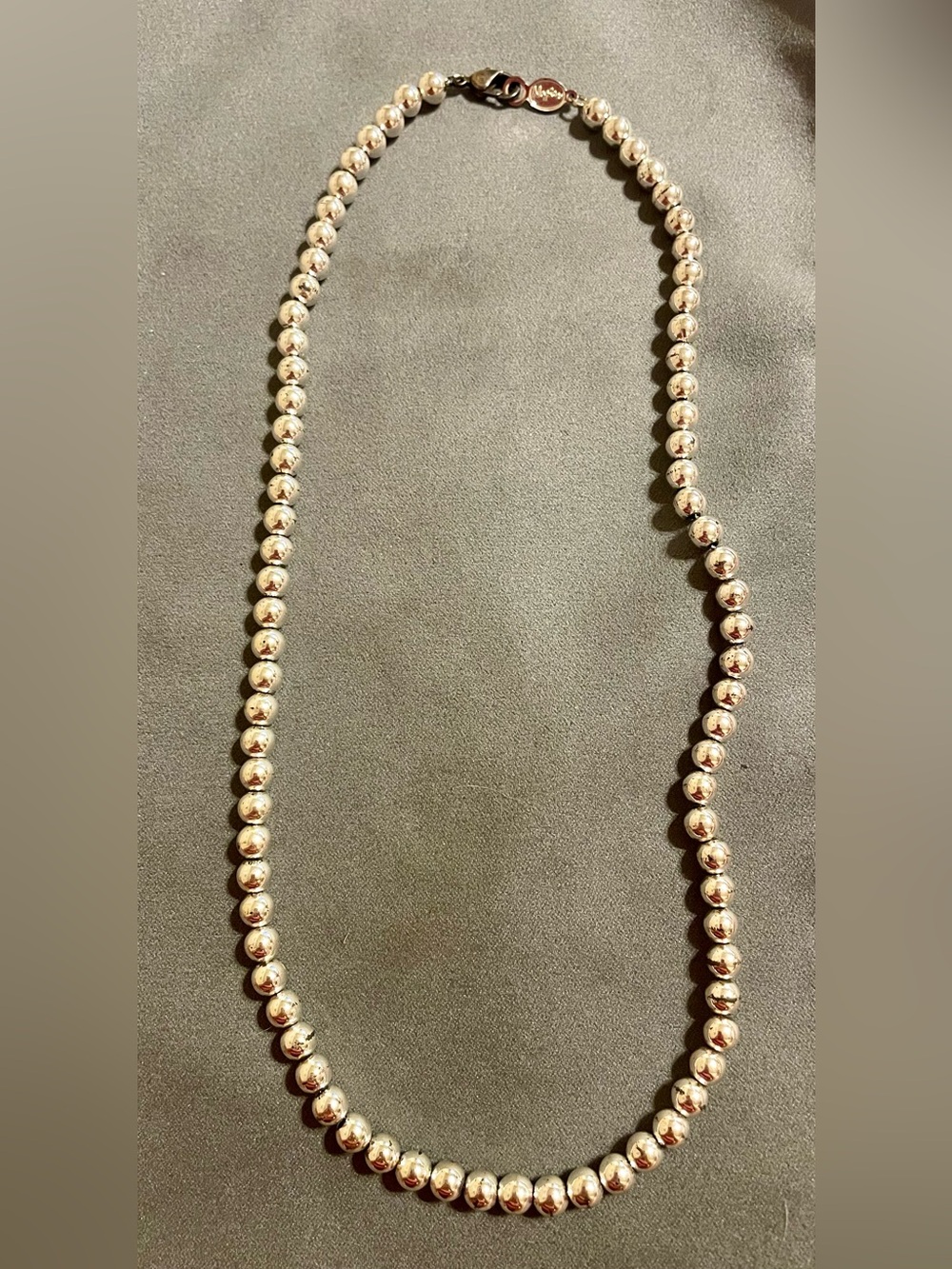 Napier Silver-Tone Beaded Necklace